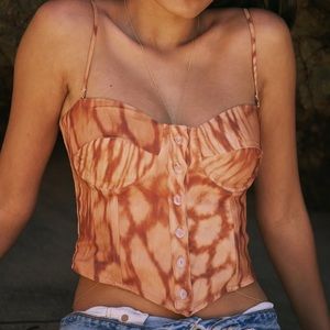 Resa - Made in LA - Corset top in Sienna XS